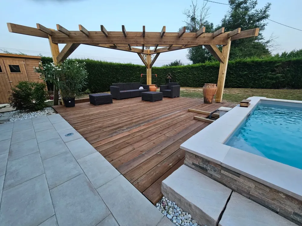Terrasse bois près de Soorts-Hossegor