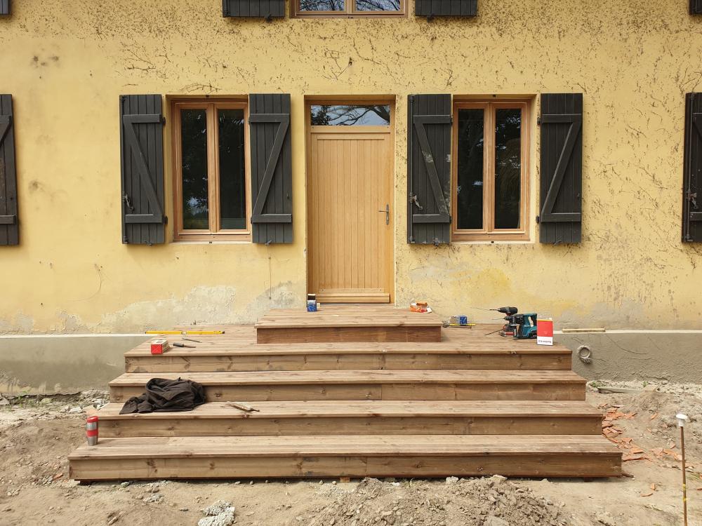 terrasse après